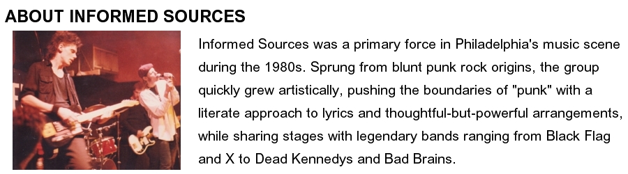 INFORMED SOURCES: get informed...